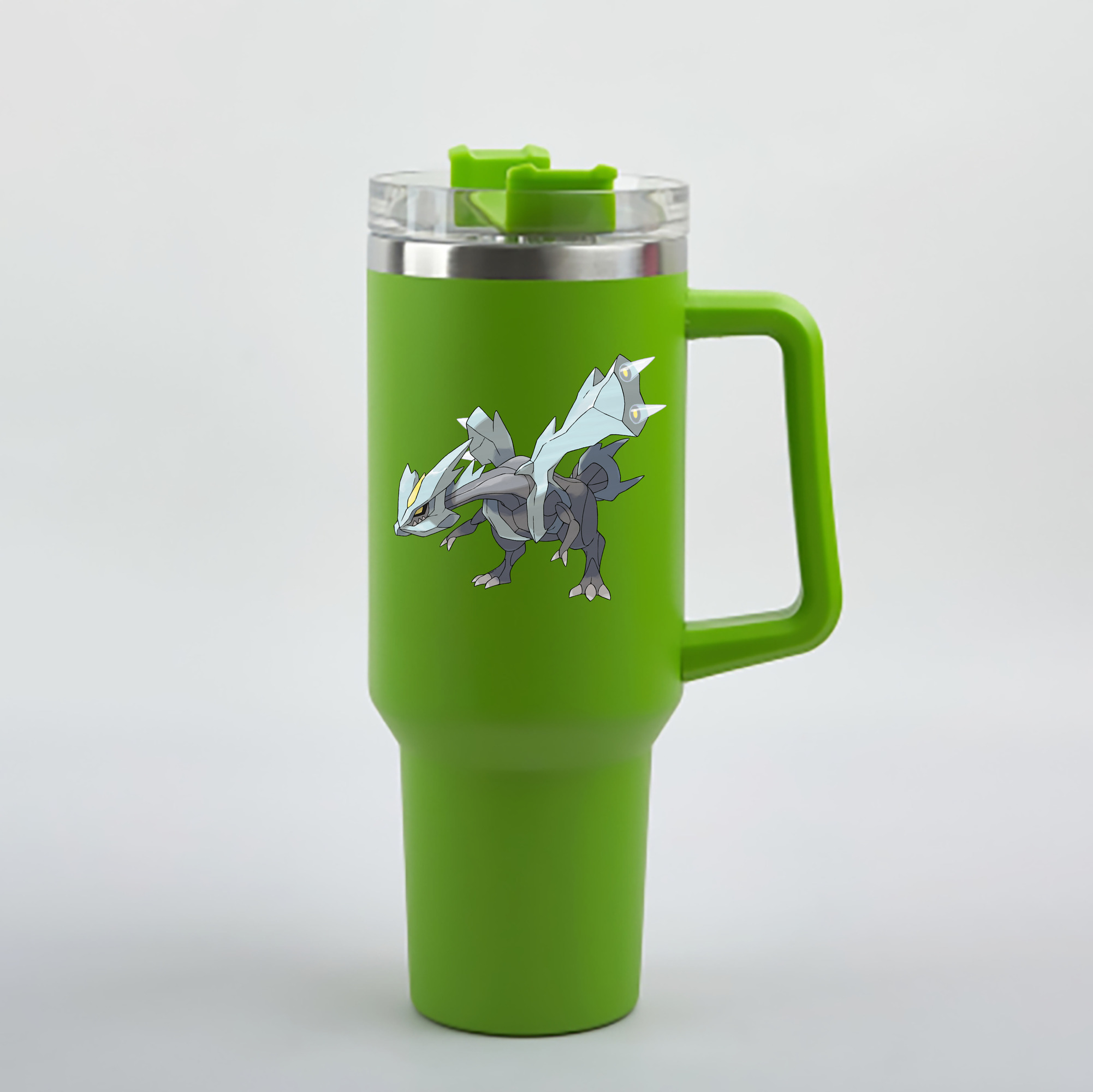 （画像用） ポケットモンスター Pokémon 1200mL車用タンブラー - クリスタルステッカー（プラスチックストロー付き）
